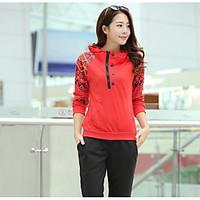 womens other hoodie solid hooded micro elastic cotton long sleeve spri ...