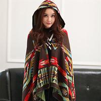 Women Polyester Scarf, Casual RectanglePrint