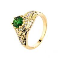 womens ring emerald unique design euramerican fashion zircon alloy jew ...