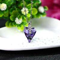 Women\'s Pendant Necklaces Jewelry Heart Jewelry Crystal Alloy Unique Design Euramerican Fashion Jewelry 147Party Other Ceremony Evening