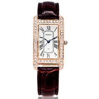 Women\'s Fashion Watch Wrist watch / Quartz PU Band Cool Casual Black White Blue Red Brown
