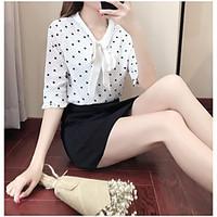 womens casualdaily work simple cute spring summer shirt skirt suits so ...