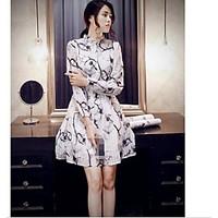 womens going out casualdaily simple blouse jacquard stand long sleeve  ...