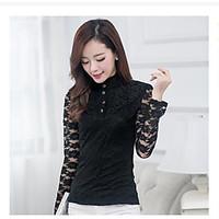 womens casualdaily simple fall shirt geometric round neck long sleeve  ...