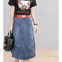 womens going out midi skirts a line print summer