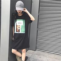 womens casualdaily simple spring summer t shirt print round neck lengt ...