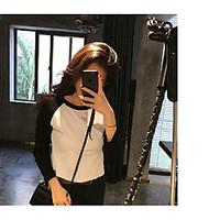 womens going out casualdaily simple street chic all seasons shirt soli ...