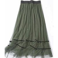 womens high rise midi skirts a line solid