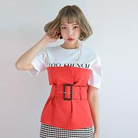 womens going out casualdaily holiday simple fall t shirt solid patchwo ...