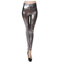 women solid color legging polyester