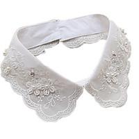 Women\'s Collar Necklace Pearl Lace Simulated Diamond Basic White Jewelry Daily Casual 1pc