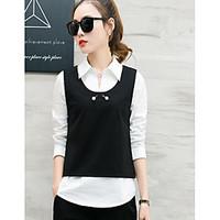 womens going out casualdaily simple street chic spring shirt pant suit ...