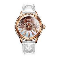 Women\'s Fashion Watch Quartz Japanese Quartz Leather Band White