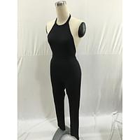 womens club jumpsuits sexy slim solid color spring summer