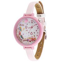 Women\'s Fashion Watch Quartz Leather Band White Pink