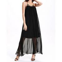 womens casualdaily swing dress solid strap maxi sleeveless rayon summe ...