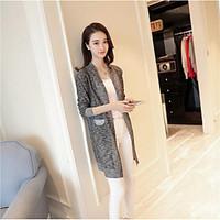 womens daily casual simple sophisticated regular cardigan solid v neck ...