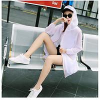 womens casualdaily simple spring fall coat solid hooded long sleeve re ...