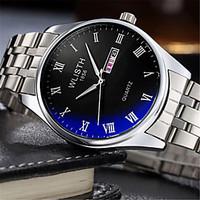 Women\'s Fashion Watch Quartz Silicone Band Casual Black White Blue