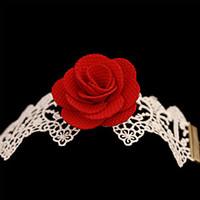 Women Fashion Body Jewelry Summer Beach Gothic Style Charm Vintage Lace Flower Red Rose Anklets