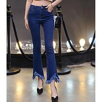 womens low rise strenchy jeans pants street chic loose solid