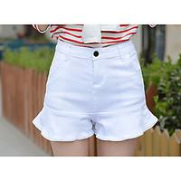 womens mid rise micro elastic jeans shorts pants sexy cute slim solid