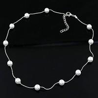 Women\'s Pearl Necklace Pearl Single Strand Fashion Jewelry