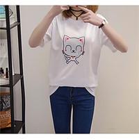 womens casualdaily simple t shirt animal print round neck short sleeve ...