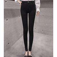 womens mid rise strenchy chinos pants street chic skinny solid