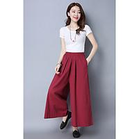 womens high rise strenchy chinos pants simple loose solid