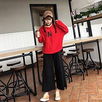 womens sports hoodie solid round neck strenchy cotton long sleeve summ ...