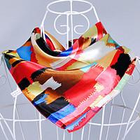 Women\'s Polyester Silk SquareVintage Cute Party Casual Check Spring Summer Fall Scarf 6060cm