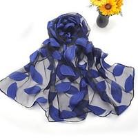Women\'s Silk Embroidery Scarf Cute Party Casual Rectangle Green/Royal Blue/Wine/Grey Scarves