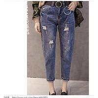 womens high rise micro elastic jeans chinos pants simple slim skinny p ...