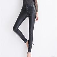 womens high rise strenchy chinos pants street chic simple slim skinny  ...