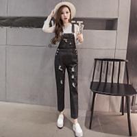 womens high rise micro elastic jeans pants simple slim solid