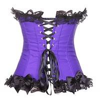 women overbust corset organic cotton hook eye