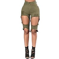 womens low rise micro elastic shorts pants street chic sexy slim pure  ...