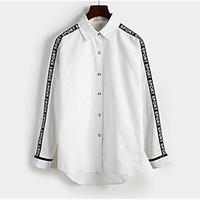 womens daily chinoiserie shirt solid shirt collar long sleeve others