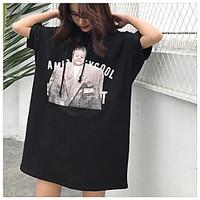 womens casualdaily simple spring summer t shirt print hooded short sle ...