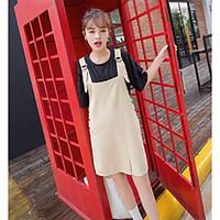 womens going out casualdaily simple a line dress solid strap above kne ...