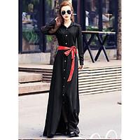 womens going out casualdaily vintage sophisticated swing dress solid s ...