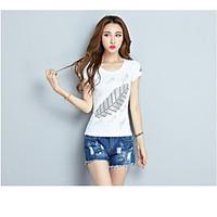 womens going out casualdaily simple cute summer t shirt print letter r ...