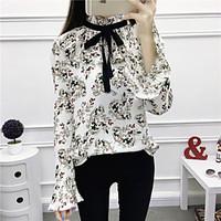 womens going out party sexy cute blouse solid geometric print round ne ...