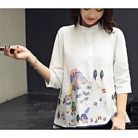 womens casual simple summer blouse solid print crew neck short sleeve  ...