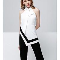 womens work simple spring t shirt pant suits solid round neck short sl ...