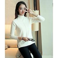 womens casualdaily simple spring jacket solid stand long sleeve regula ...