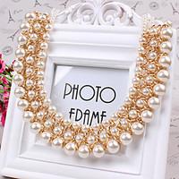 Women\'s Choker Necklaces Pearl Imitation Pearl Imitation Pearl Fashion White Jewelry Daily Casual 1pc