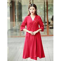 womens work simple chinoiserie summer blouse pant suits solid v neck l ...