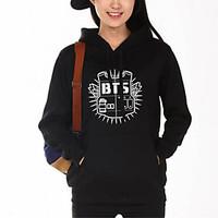 womens casualdaily street chic hoodie letter oversized round neck flee ...